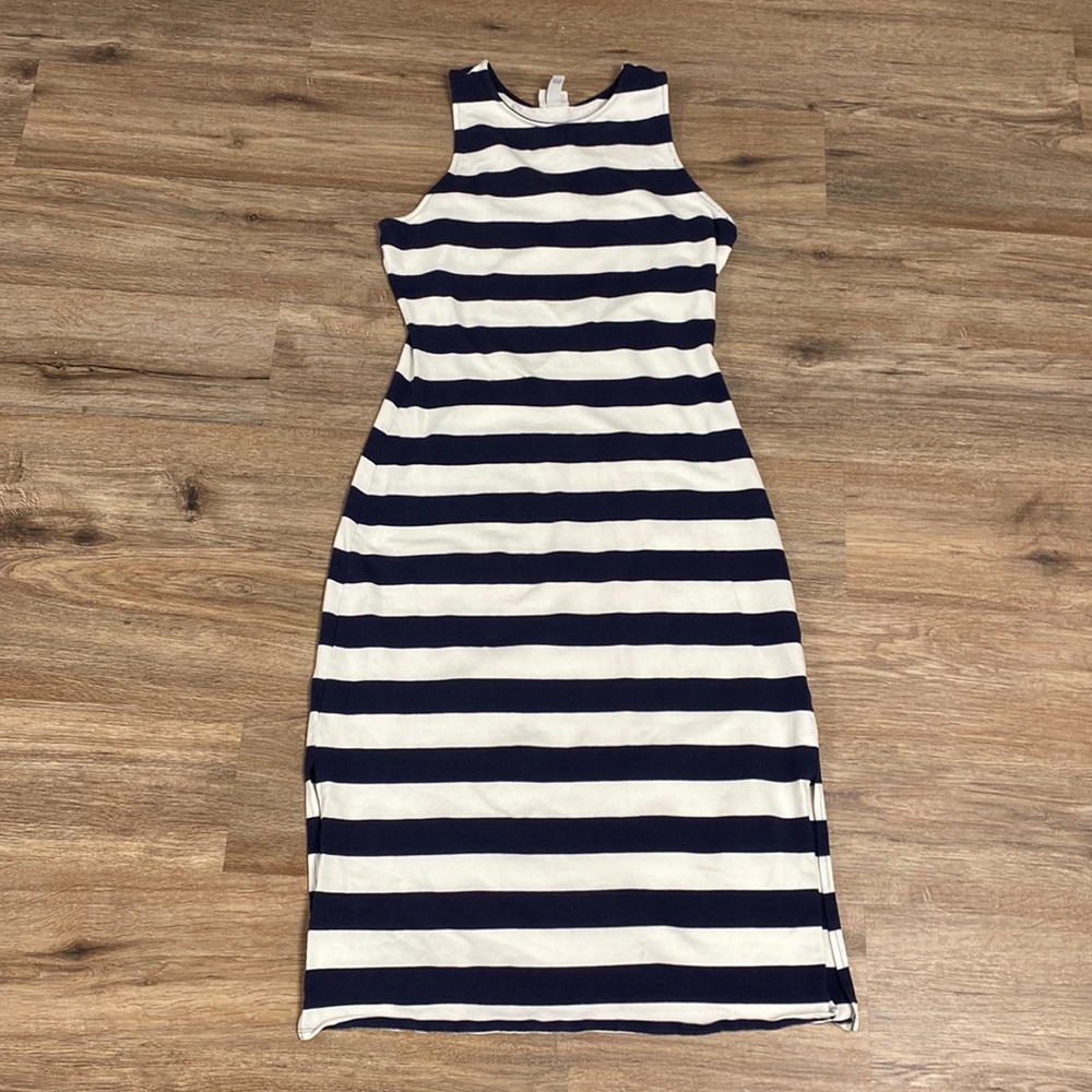 A New Day Sleeveless Striped Midi Dress
